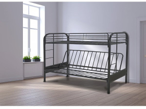 Lit mezzanine "POLO" - 90 x 190 cm - Noir 2