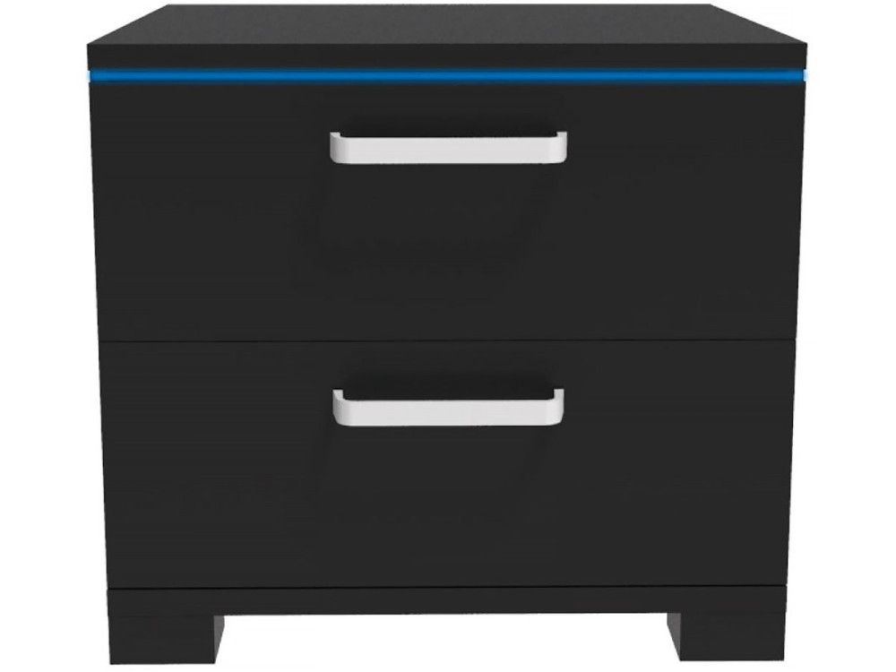 Chevet LED "Karina" - 41 x 38 x 41.5 cm - Noir