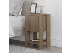 Table de chevet en bois "Ema" 30 x 30 x 55 cm - Hitit 2