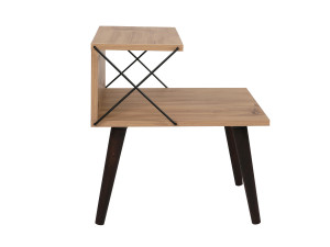 Table de chevet en bois "Cross" 50 x 40 x 55 cm - Pin