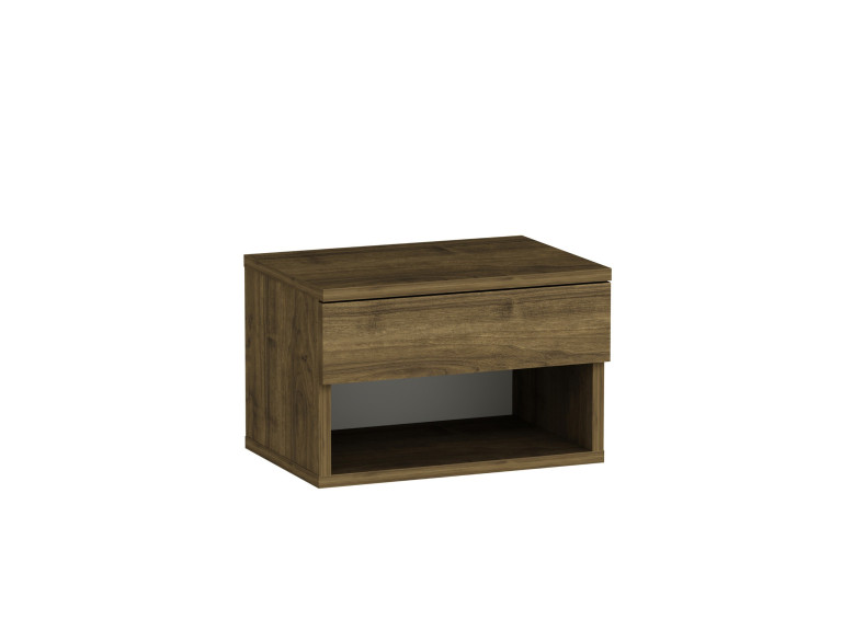 Table de chevet en bois "Ribes" - 45 x 32 x 29 cm - Marron