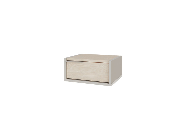 Table de chevet murale en bois "Eco" - 40 x 30 x 19 cm - Grès