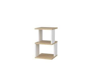 Table de chevet en bois "Carter" 29,6 x 29,6 x 49,4 cm - Chêne