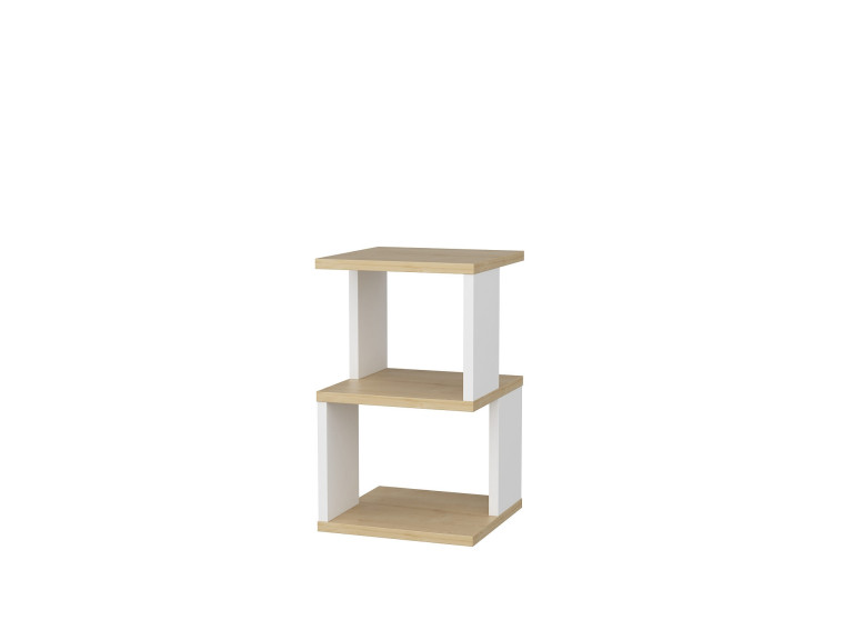 Table de chevet en bois "Carter" 29,6 x 29,6 x 49,4 cm - Chêne