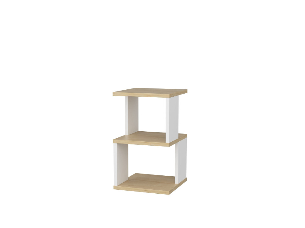 Table de chevet en bois "Carter" 29,6 x 29,6 x 49,4 cm - Chêne