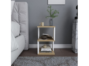 Table de chevet en bois "Carter" 29,6 x 29,6 x 49,4 cm - Chêne 2