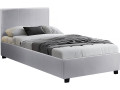 Lit double avec coffre "Carla" - 160 x 200 cm - Blanc - Blanc