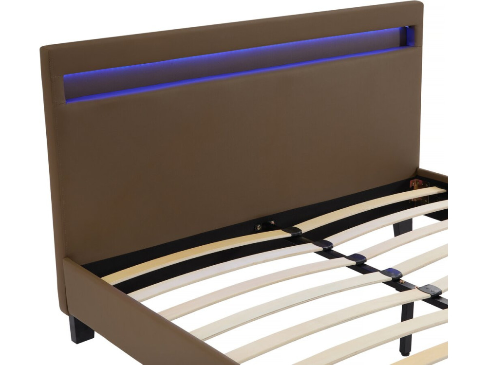 Lit LED "Maria" - 140 x 190 cm - Taupe