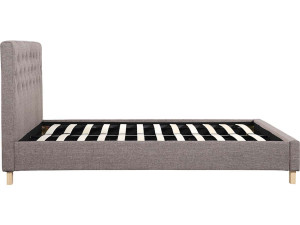 Lit double "Emmy" - 140 x 190 cm - Taupe 2