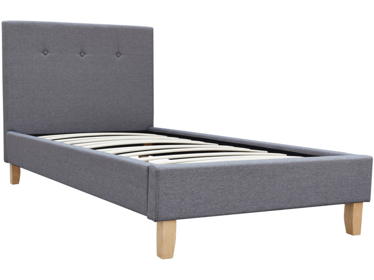 Lit "Elise" - 90 x 190 cm - Gris