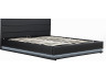 Lit LED avec coffre "Anastasia" - 140 x 190 cm - Noir