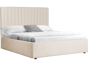Lit avec coffre "Mia" - 140 x 190 cm - Beige