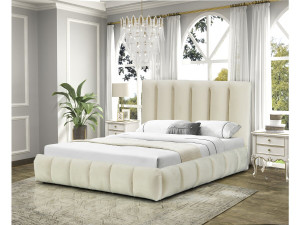 Lit avec coffre "Annie" 180 x 200 cm - Beige 2