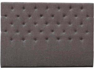 Tête de lit capitonnée "Déco" - 169 cm - Taupe - En tissu