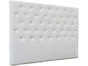 Tête de lit capitonnée "Déco" - 169 cm - Blanc - En PVC 2
