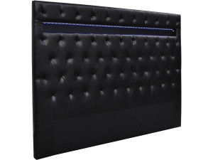 Tête de lit "Déco" LED - 149 cm - Noir 2