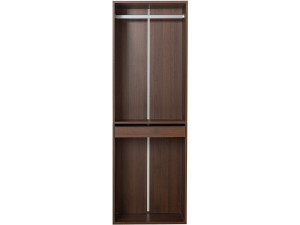 Armoire avec penderie "Opéra" - 60 x 45 x 180 cm - Marron