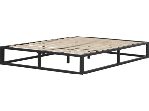 Cadre de lit en métal 160 x 200 cm - Noir