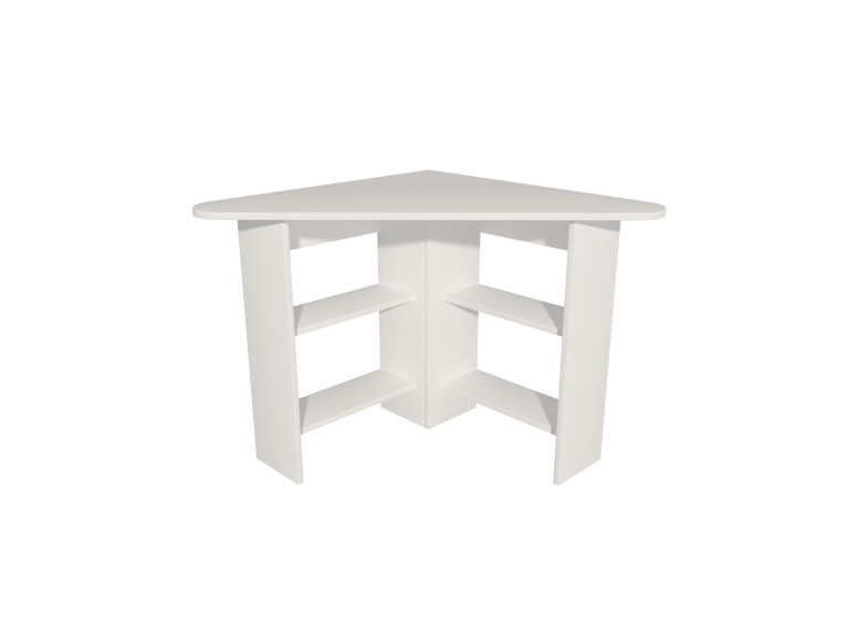 Bureau en bois "Corner " - 80 x 80 x 73 cm - Blanc
