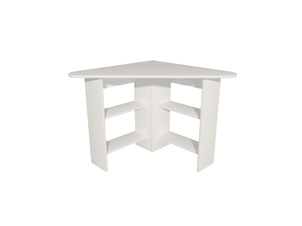 Bureau en bois "Corner " - 80 x 80 x 73 cm - Blanc