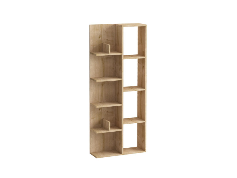 Bibliothèque en bois "Lily" - 60 x 18 x 150 cm - Chêne