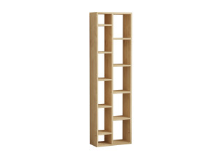 Bibliothèque en bois "Tomi" - 45 x 20 x 150 cm - Chêne Saphir