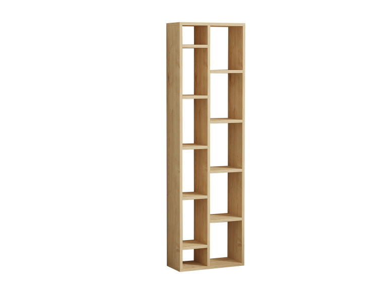 Bibliothèque en bois "Tomi" - 45 x 20 x 150 cm - Chêne Saphir