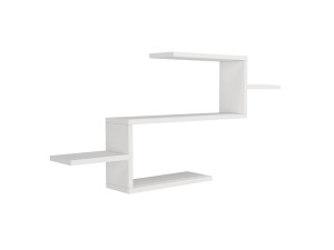 Bibliothèque en bois "Twist" - 104 x 14 x 49 cm - Blanc