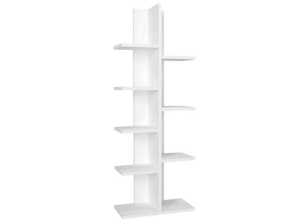 Bibliothèque en bois "Tree" - 45 x 22 x 121 cm - Blanc