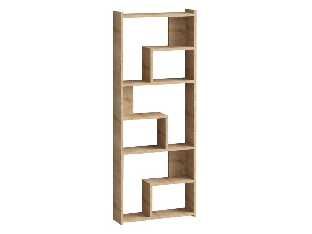 Bibliothèque en bois "Megg" - 60 x 15 x 150 cm - Chêne