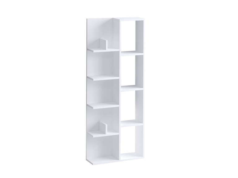 Bibliothèque en bois "Viva" - 60 x 18 x 150 cm - Blanc