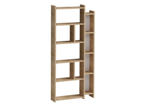 Bibliothèque en bois "Momo" - 65 x 15 x 150 cm - Chêne