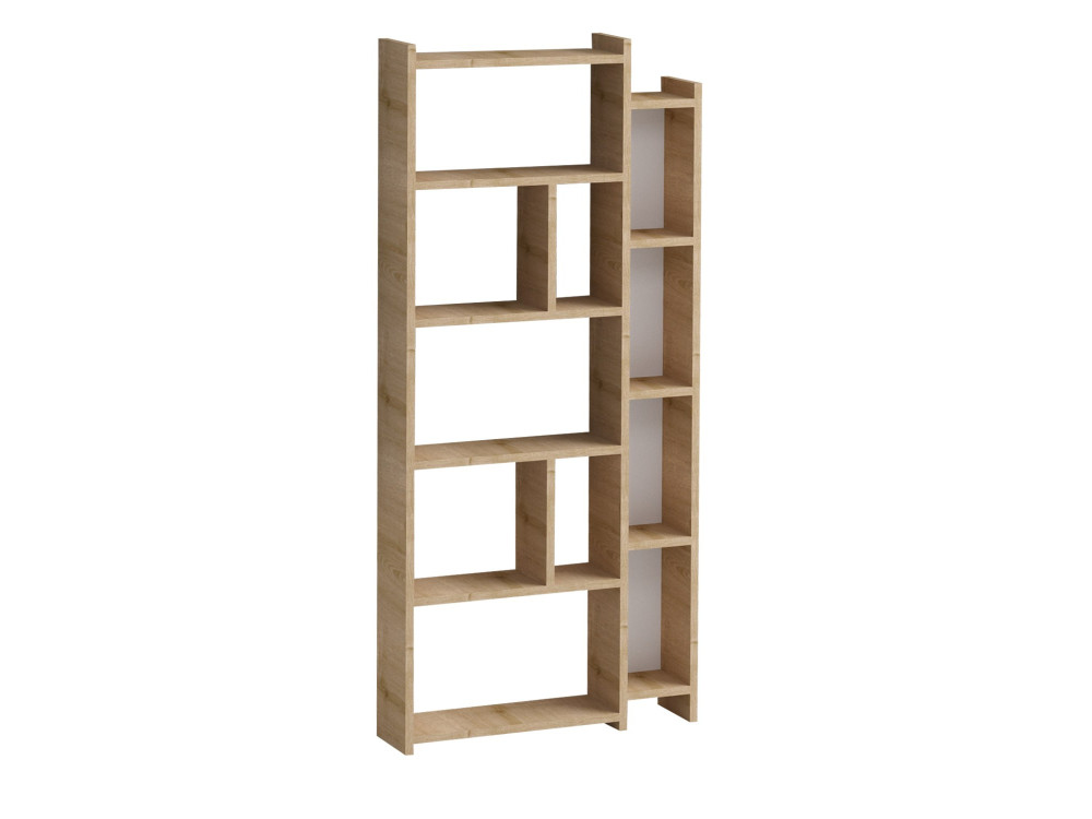 Bibliothèque en bois "Momo" - 65 x 15 x 150 cm - Chêne