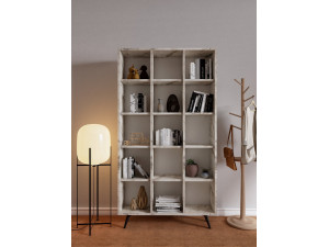 Bibliothèque en bois "Zipa" 100 x 25 x 184 cm - Chêne 2