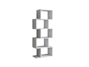 Bibliothèque en bois "Meric" 60 x 30 x 150 cm - Blanc