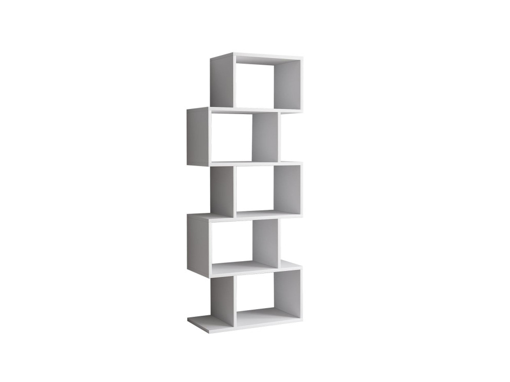 Bibliothèque en bois "Meric" 60 x 30 x 150 cm - Blanc