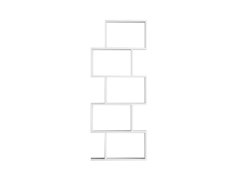 Bibliothèque en bois "Meric" 60 x 30 x 150 cm - Blanc