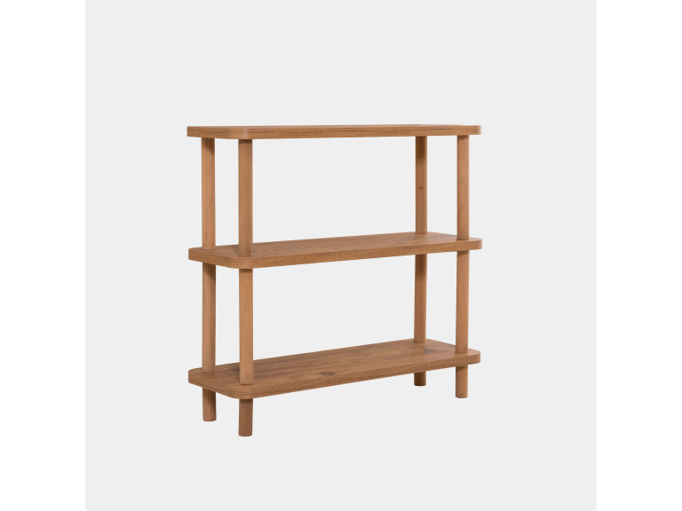 Bibliothèque en bois "Step" - 80 x 28 x 75 cm - Marron