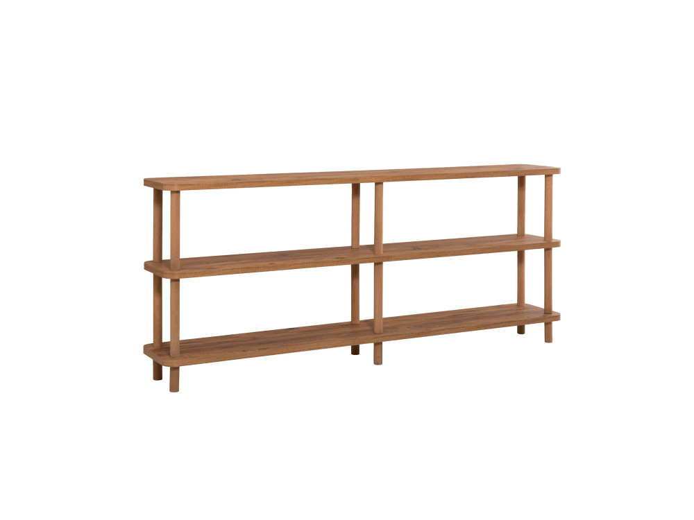 Bibliothèque en bois "Zen" - 180 x 35 x 75 cm - Marron