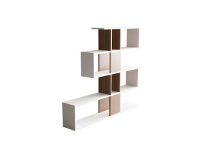 Bibliothèque en bois "Karlin" - 120 x 20 x 109 cm - Blanc