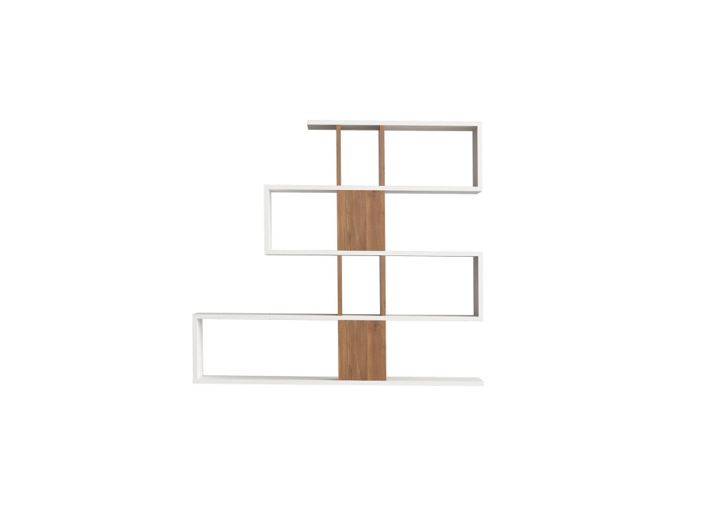 Bibliothèque en bois "Karlin" - 120 x 20 x 109 cm - Blanc