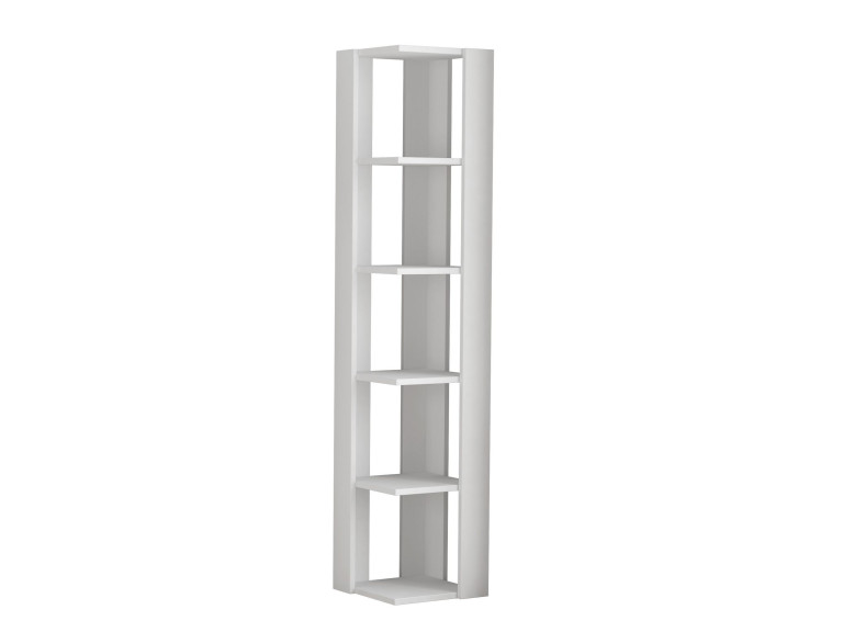 Bibliothèque en bois "Nati" - 32 x 32 x 161 cm - Blanc