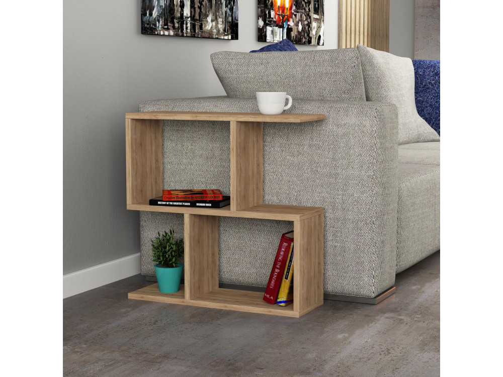 Table d'appoint en bois "Mania" - 60 x 20 x 60 cm - Chêne