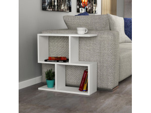 Table d'appoint en bois "Mania" - 60 x 20 x 60 cm - Blanc 2