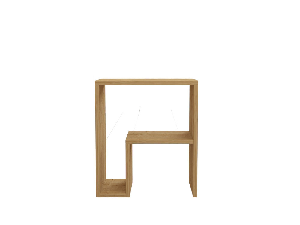 Table d'Appoint en bois "Yepa" - 45 x 29 x 51 cm - Chêne Saphir
