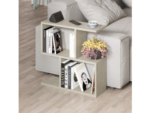 Table basse en bois "Homemania" - 60 x 60 x 20 cm - Beige 2