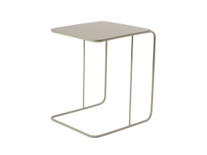 table d'appoint en métal "Poet" 47 x 46 x 57 cm - Taupe