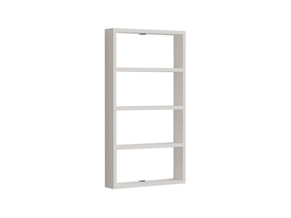 Étagère murale en bois "Quatro" - 43 x 9 x 80 cm - Blanc