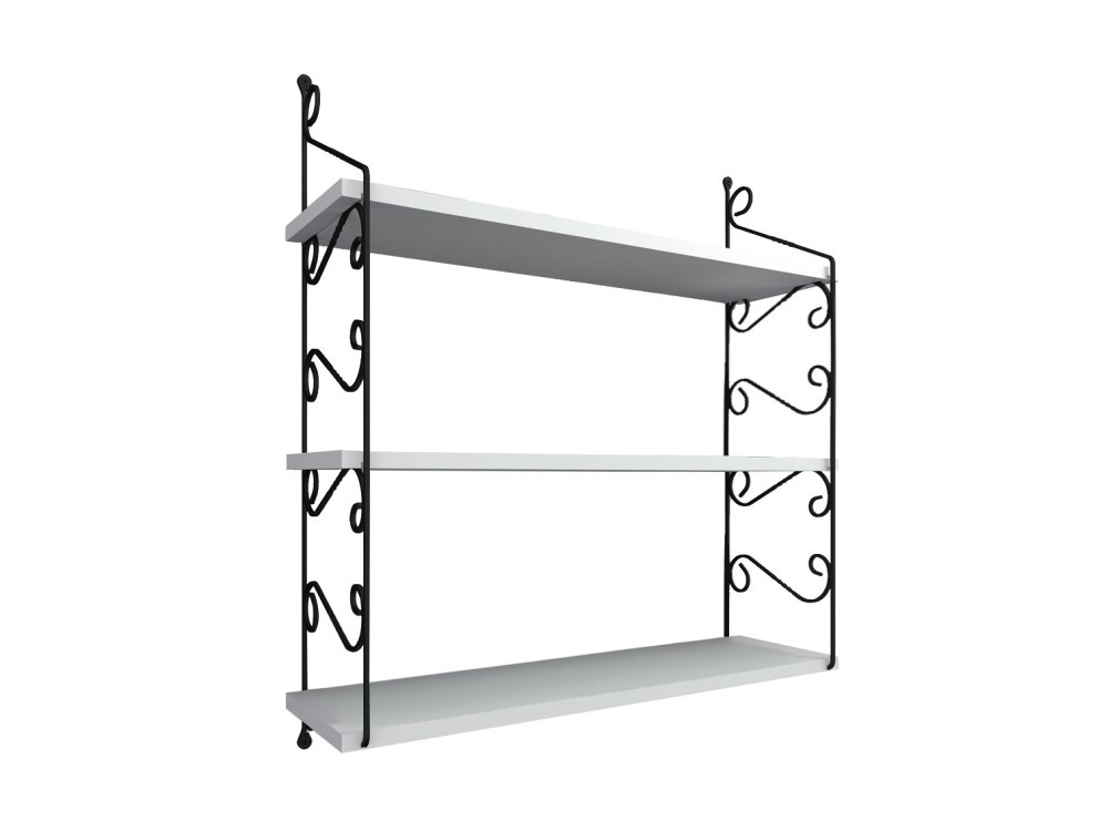 Étagère murale en bois "Seramoni" 72 x 20 x 81 cm - Blanc