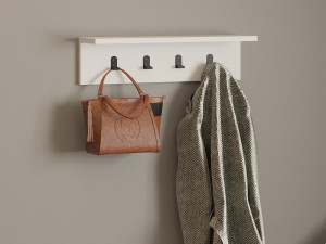 Étagère murale en bois "Ayla" - 60 x 16 x 14 cm - Blanc 2